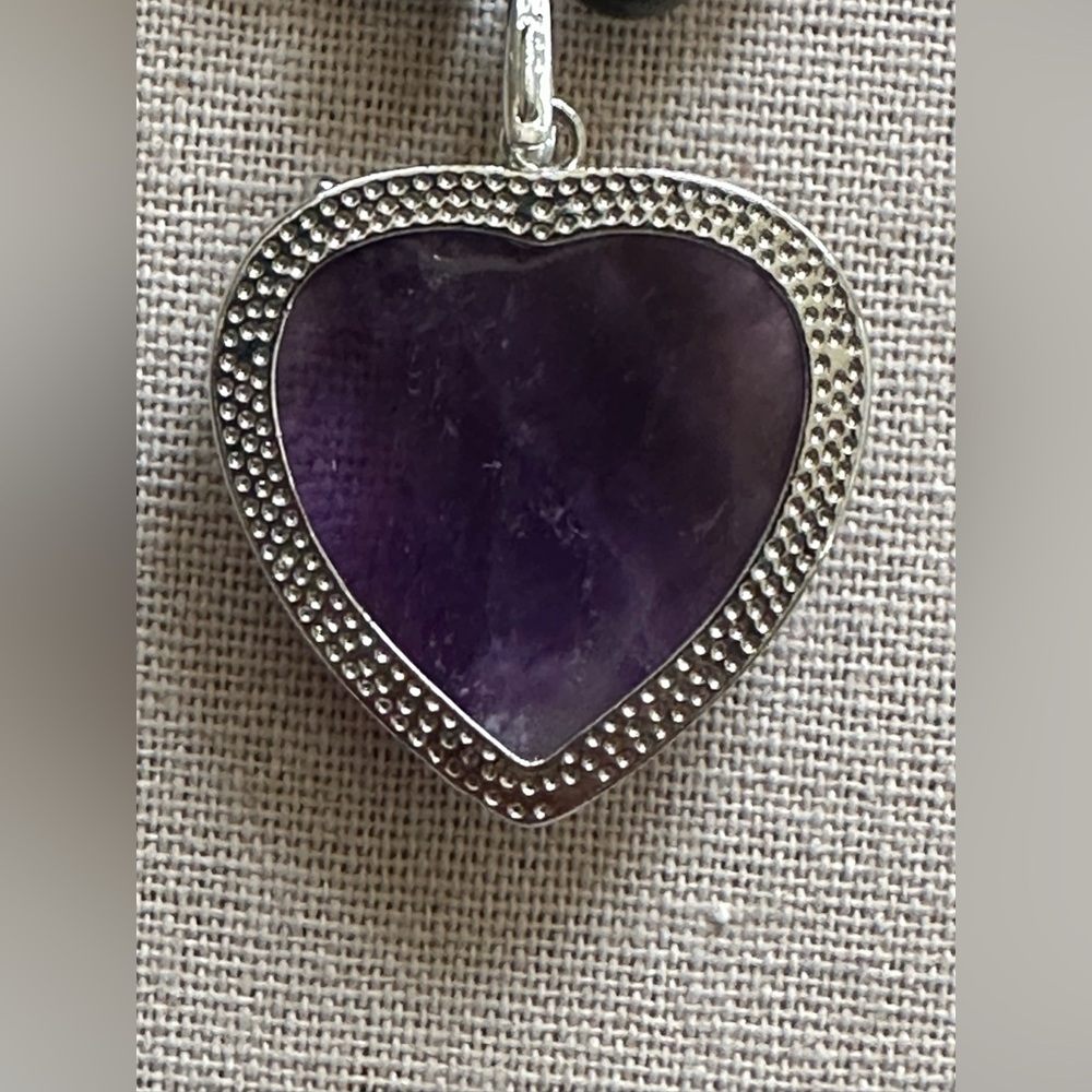 20 inch Amethyst and Charoite bead necklace NWOT - Picture 8 of 15